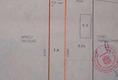 Teren de 525 mp, în Odăile