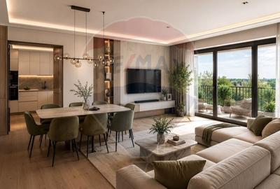 Apartament cu 3 camere semidecomandat în Nord