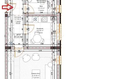 Apartament cu 2 camere decomandat în Girocului - 9