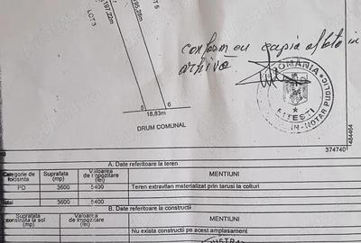 Vand 3600 mp padure, in Bascov, zona Uiasca - 3