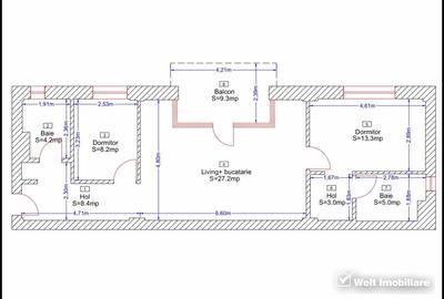 Apartament 3 camere de vanzare in Borhanci, Cluj Napoca - 6