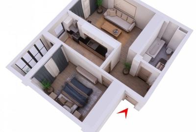 COMISION 0%! 2 CAMERE DECOMANDAT BLOC NOU - 10