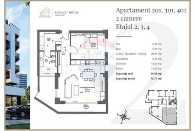 Apartament cu 2 camere decomandat în Centrul Civic - 8