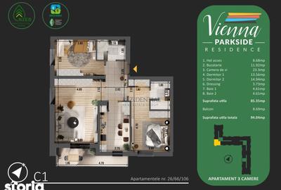 Apartament cu 3 camere decomandat în Metalurgiei - 10