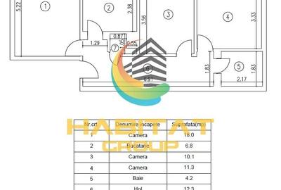 3 camere decomandat Sebastian cu 2 bai etaj 3 din 4 strada Telita - 9