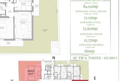 APARTAMENTE 2 CAMERE LANGA PADUREA BANEASA CU TERASA SI GRADINA - 5