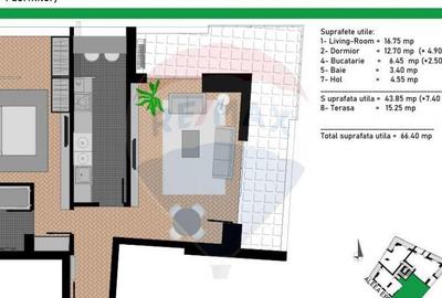 Apartament cu 2 camere decomandat în Camil Ressu - 3