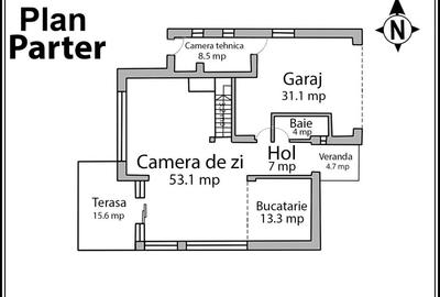 Vila P+1E moderna cu teren 795 mp in Corbeanca Ostratu - 15