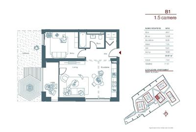 Apartament cu 2 camere decomandat în Lipovei - 2