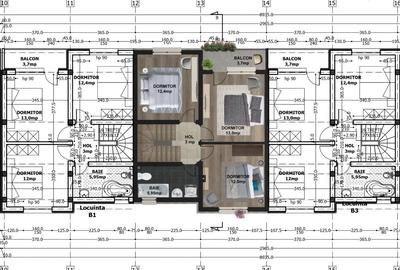Casă cu 4 camere cu Canalizare în Popești-Leordeni - 3