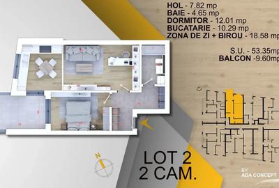 Apartament cu 2 camere decomandat în Theodor Pallady - 1