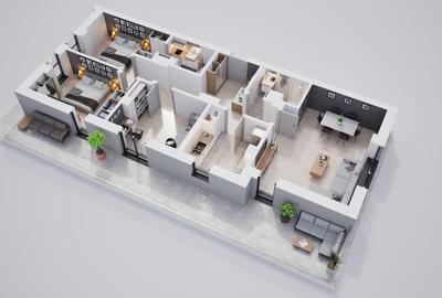 Apartament 4 camere, spațios, ansamblu verde, parcari subterane, boxe depozitare - 2