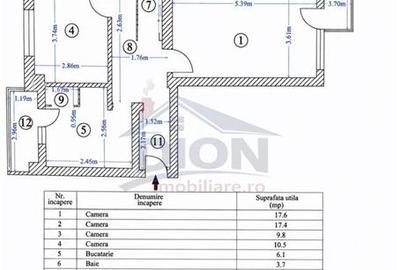 Apartament cu 4 camere decomandat în Berceni