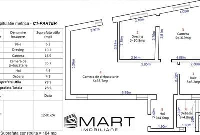 Casă individuală cu 5 camere cu Canalizare în Ștrand - 2