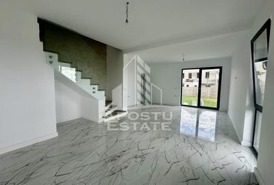 Duplex modern cu 4 camere, despartit prin camera tehnica, Giroc