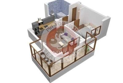 Apartament cu 2 camere semidecomandat în Militari