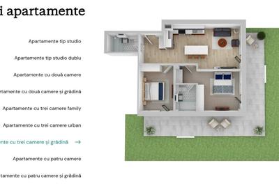 Ansamblu- apartamente cu 1-4 camere, semifinisate, zona Buna-Ziua - 6