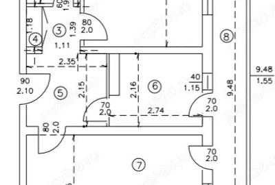 Apartament cu 2 camere decomandat în Central