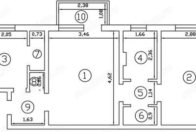 Apartament 2 camere semidecomandat, Podu Ros - Bld. Socola - 1