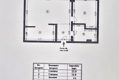 Apartament cu 2 camere decomandat în Gara - 1