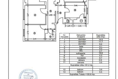 Apartament cu 4 camere decomandat, mobilat în Nord-Vest - 28