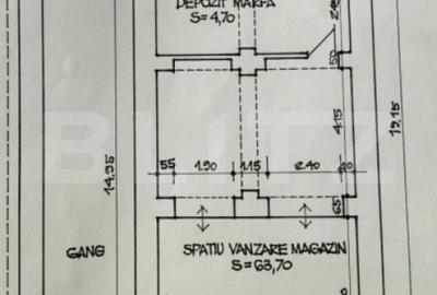 Spațiu comercial, de 80 mp, în Ultracentral