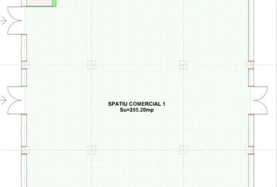 Spațiu comercial, de 205 mp, în Central - 1