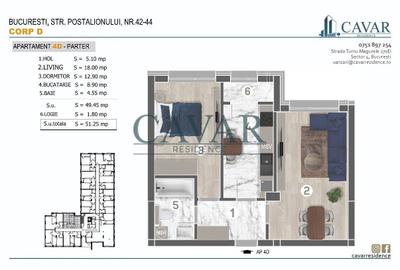Apartament cu 2 camere decomandat în Brâncoveanu - 1