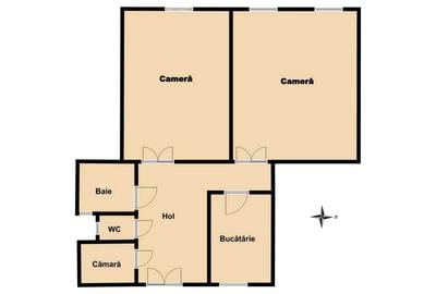 Apartament cu 2 camere decomandat în Horea - 3