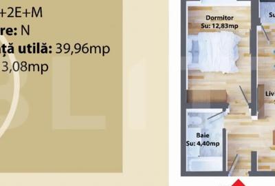 Apartament cu 2 camere decomandat în Central - 1