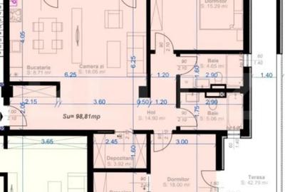 Apartament cu 3 camere decomandat în Aradului - 1