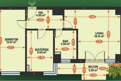 Apartament cu 2 camere decomandat în Tătărași