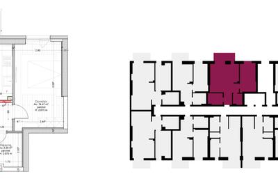 Apartament cu 2 camere decomandat în Take Ionescu - 3