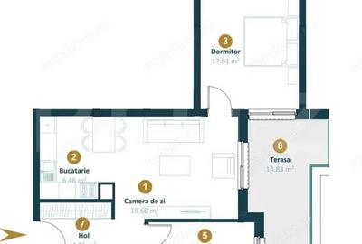 Apartament cu 3 camere semidecomandat în Între Lacuri - 2