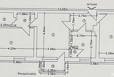 Apartament cu 3 camere semidecomandat în Sud - 7