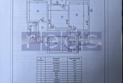 De vânzare apartament 3 camere – Decomandat - Aleea Suica - 12