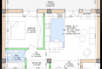 Apartament cu 3 camere în Decebal - 2