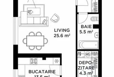 3 camere cu terasa, 115mp, vedere lac, finisat complet,5 min de metrou - 2
