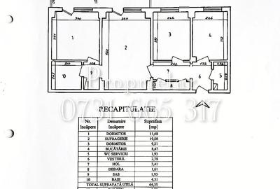Apartament cu 3 camere semidecomandat în Tei - 10