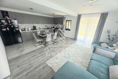 Duplex modern mobilat, cu 3 camere si 2 bai, Sag