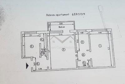 Apartament cu 2 camere semidecomandat în Podu Roș