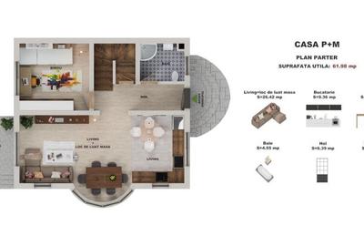 Casă cu 4 camere în Betfia - 2