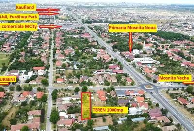 Teren de 1000 mp, în Moșnița Nouă