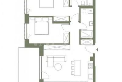 Apartament cu 3 camere în Gruia - 1