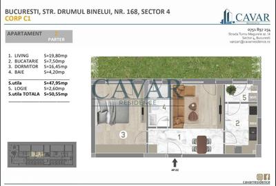 Apartament cu 2 camere în Măgurele - 1