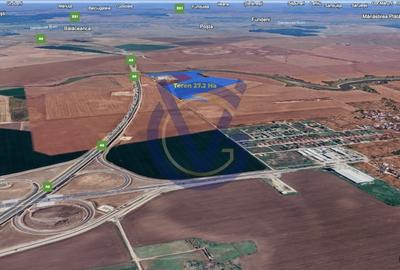 14,3 EURO/mp - OPORTUNITATE langa Nodul A0 Glina - 27,2 Hectare - COMISION 0% - 4