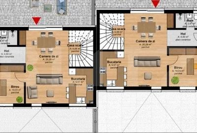 Casa tip Duplex 125 mp, in zona Floresti - Tauti - 7