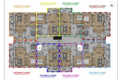 Apartament cu 2 camere decomandat în Aronești - 1