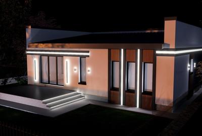 Casa individuala parter - 4 camere 2 bai - teren 309mp - 7