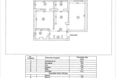 Apartament cu 2 camere decomandat, mobilat în Inel I - 6
